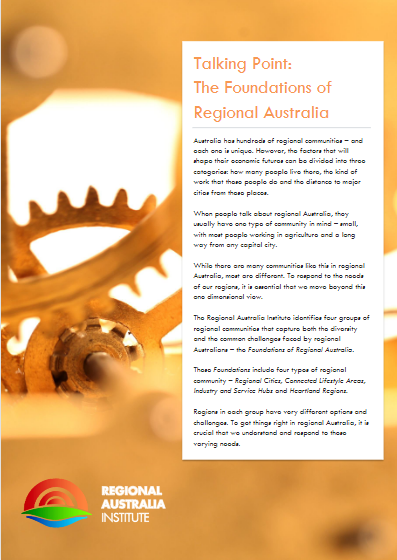 Talking Point: The Foundations of Regional Australia